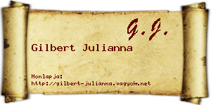 Gilbert Julianna névjegykártya